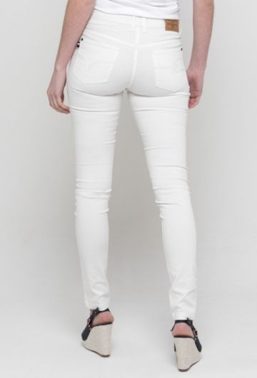 Pantalon slim Blanc