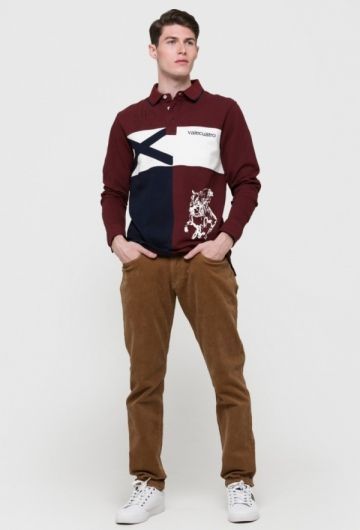 Polo Bordeaux modèle Croix