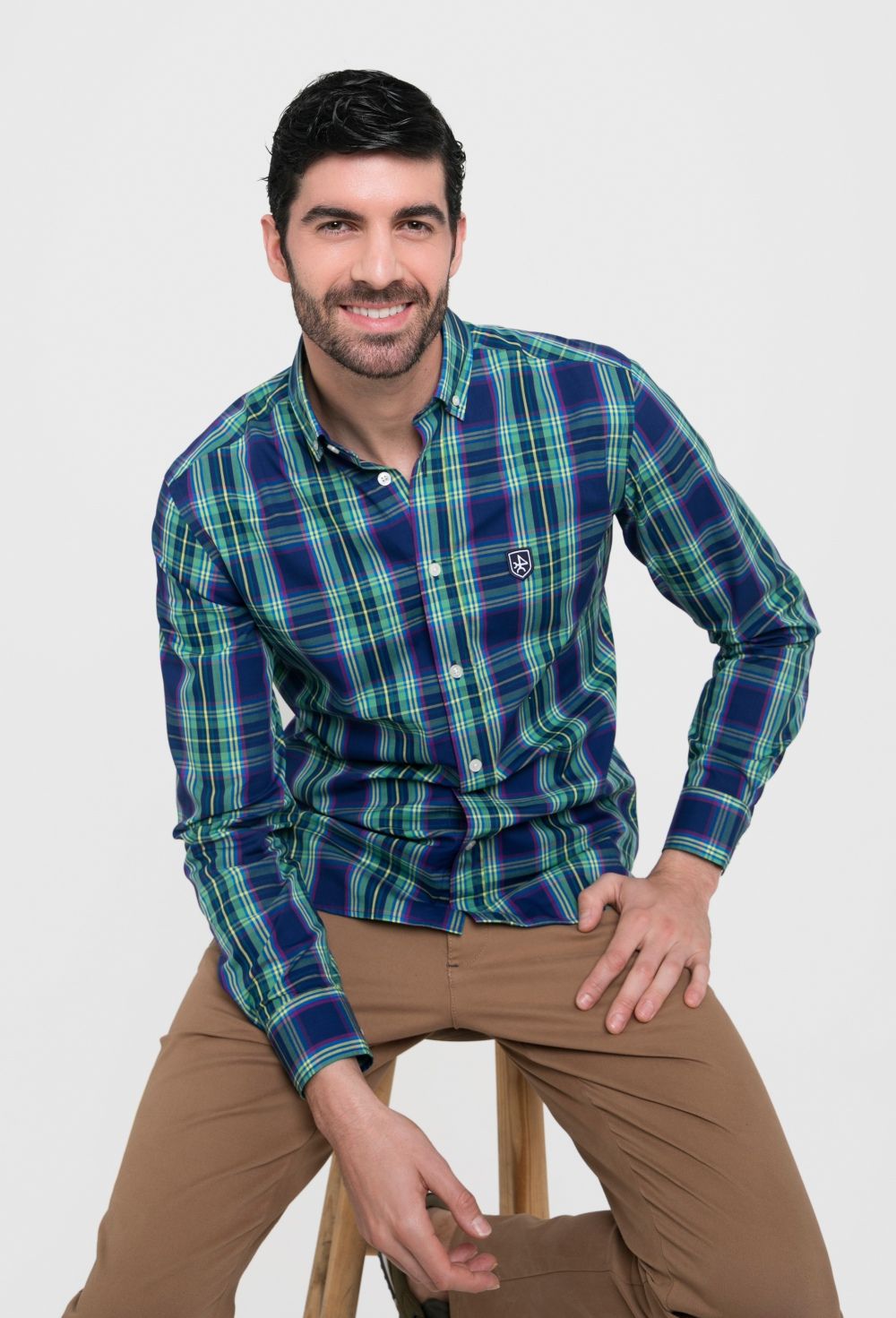 CAMISA H CLASICA TARTAN - Valecuatro