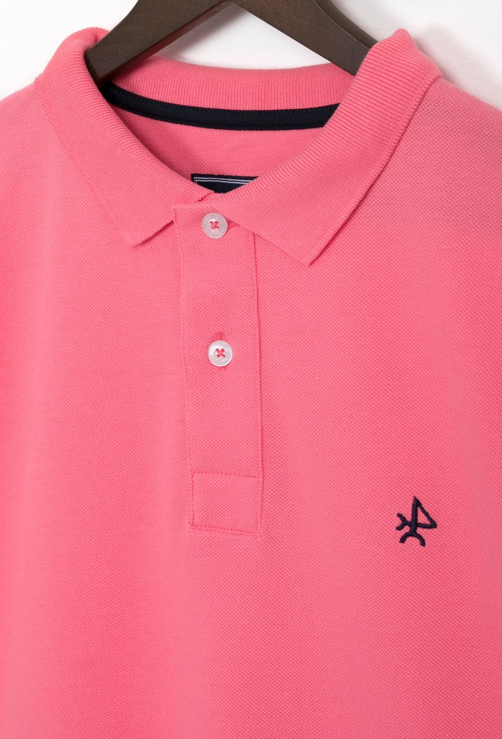 Polo básico logo Valecuatro color coral - 29.94