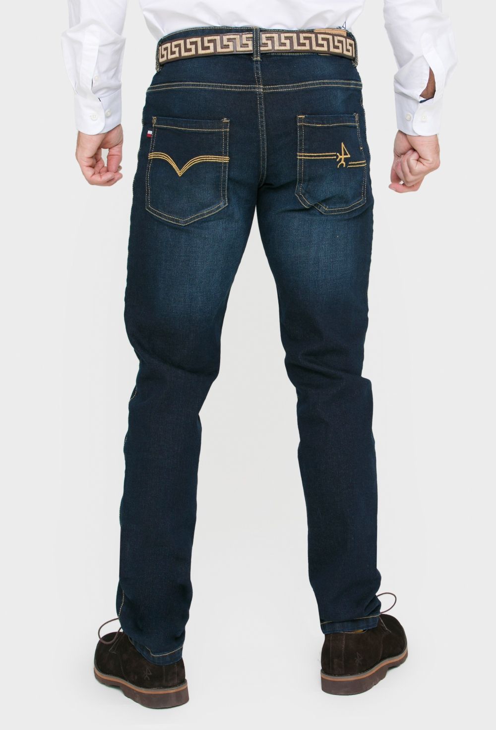 Jeans Regular straight fit azul oscuro - Valecuatro