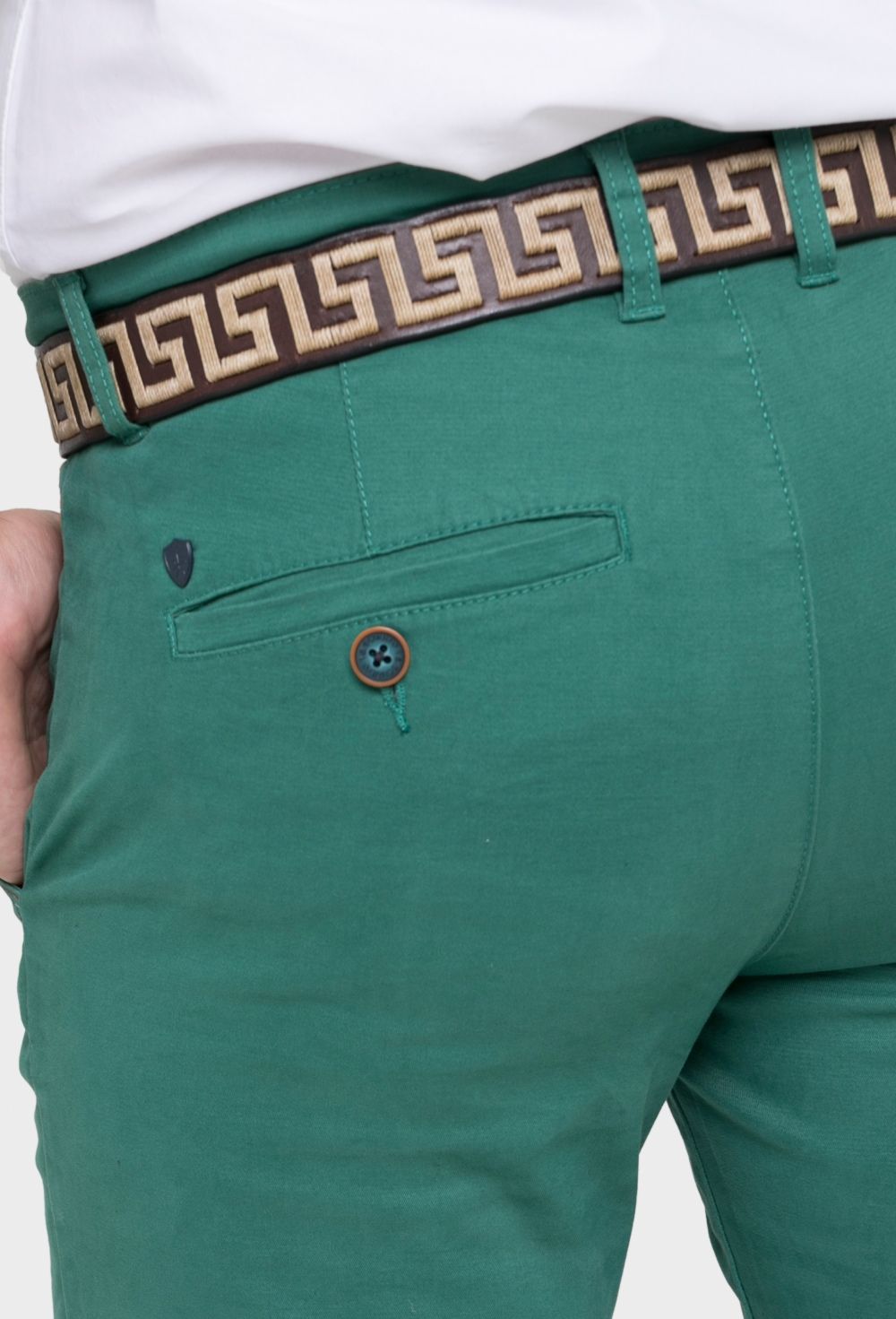 pantalones - Pantalón chino regular fit verde