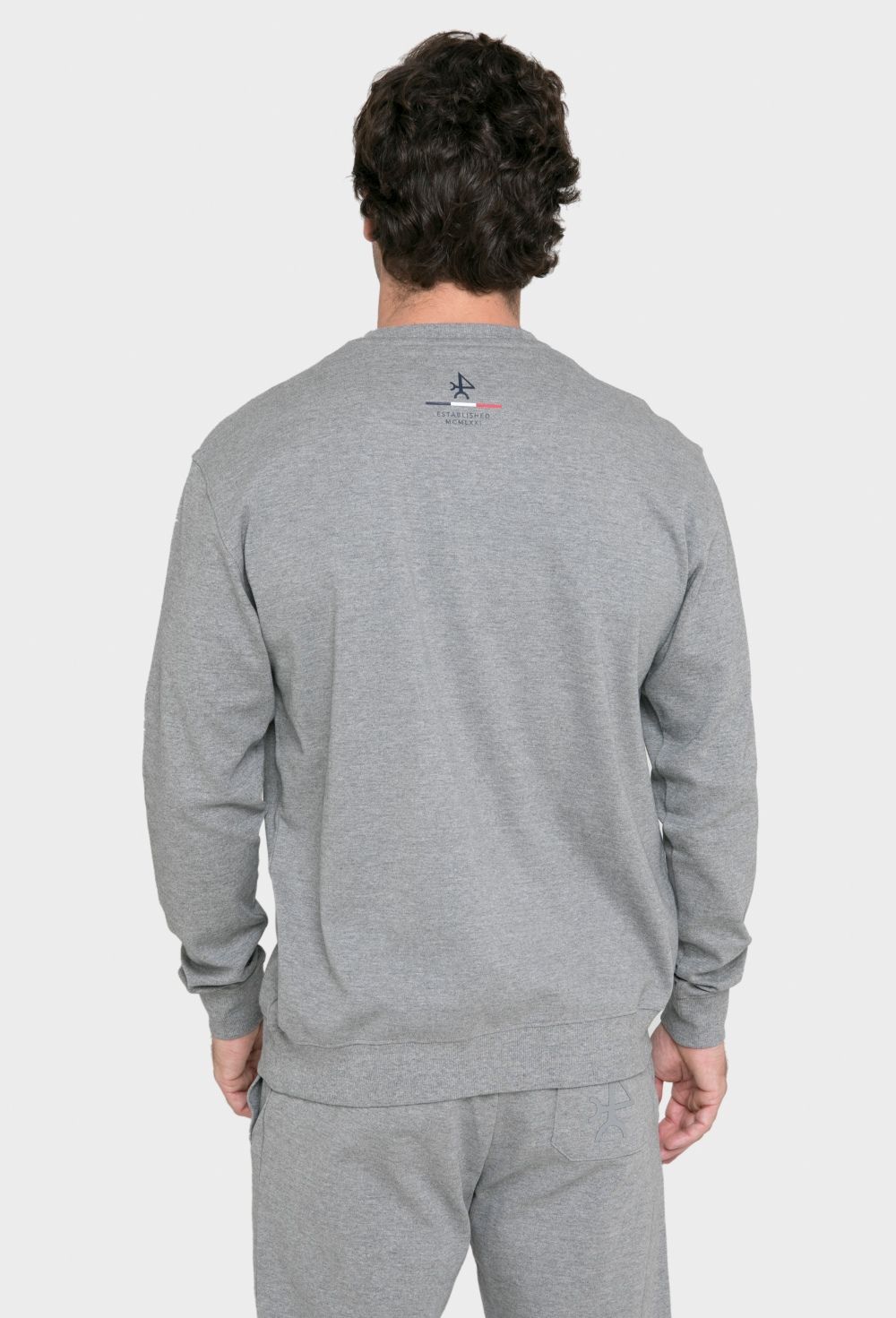 Sudadera de hombre modelo bandera gris - Valecuatro