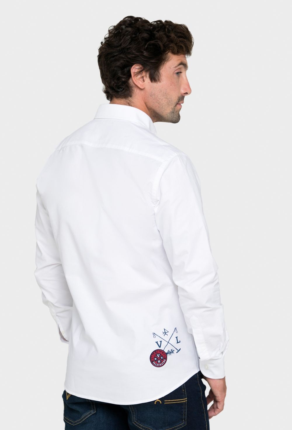 Camisa Polo Team bordada color blanco - 47.94