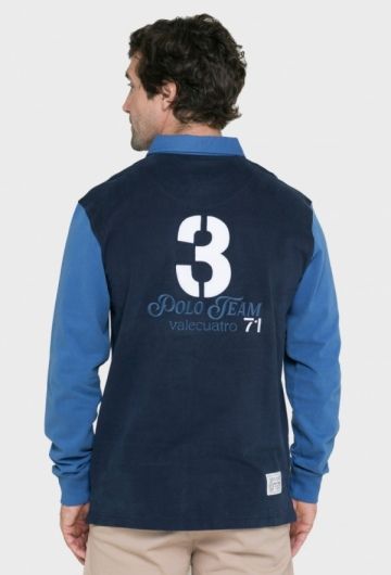 Rugby modelo Polo team índigo y azul marino