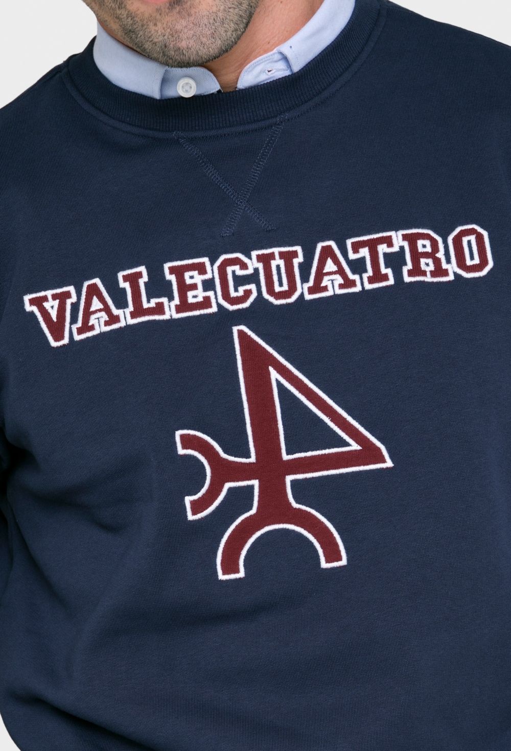 Valecuatro - Sudadera logo Valecuatro azul marina