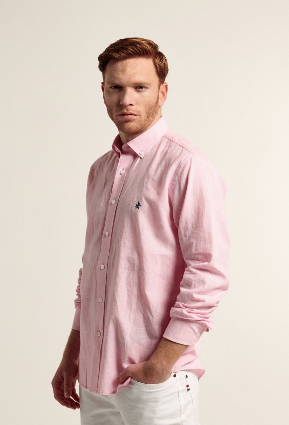 camisas - Camisa modelo Sáhara rosa P24H-5662-RS