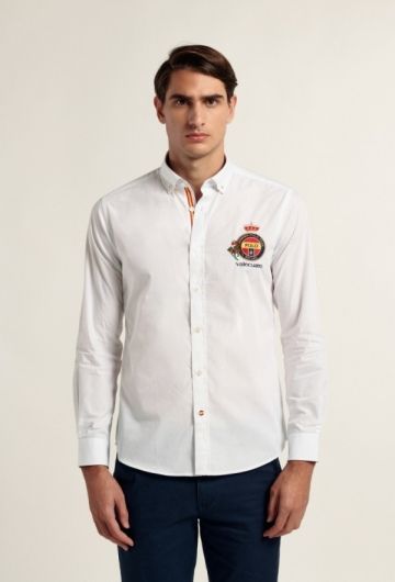 Camisa polo España color blanco