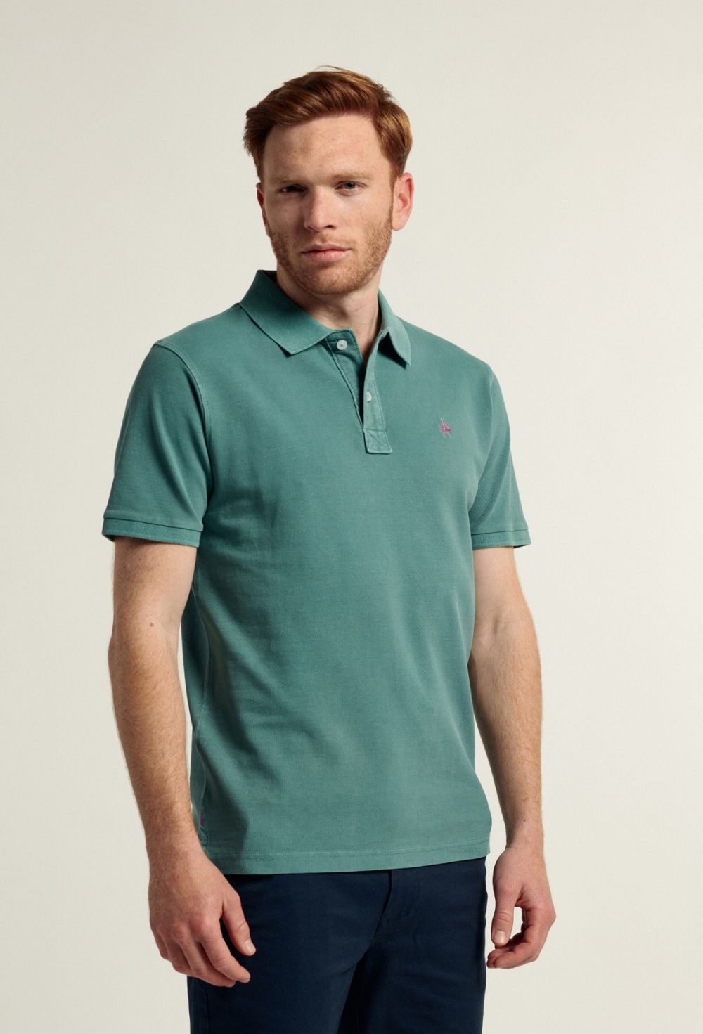 polos - Polo Garment Dye verde P24H-5694-VDM