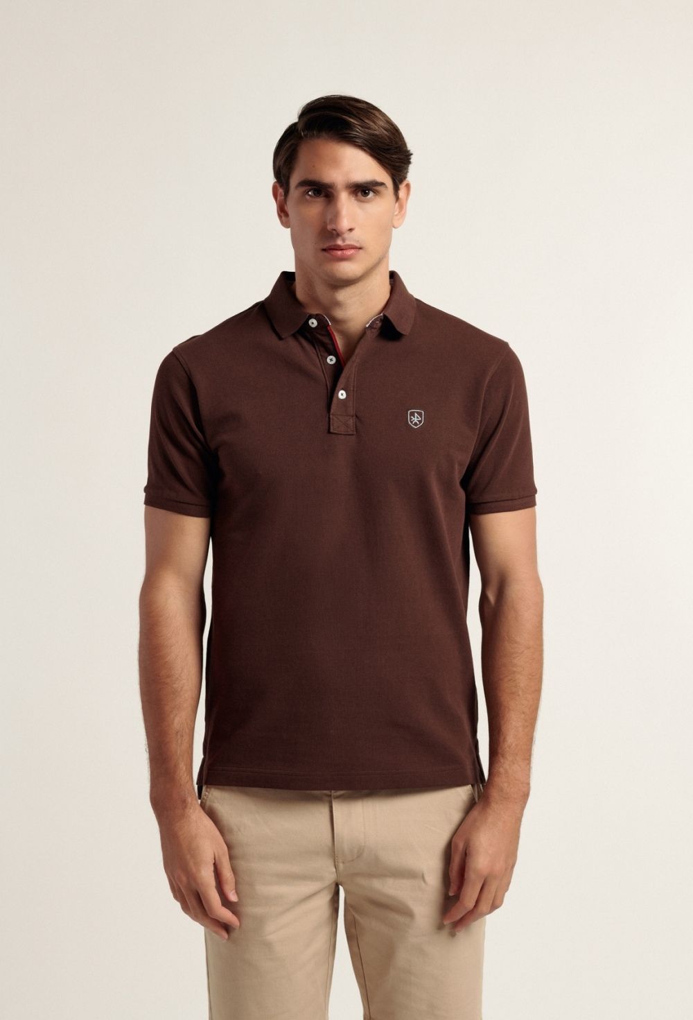 polos - Polo classic Valecuatro marrón P24H-5702-MR