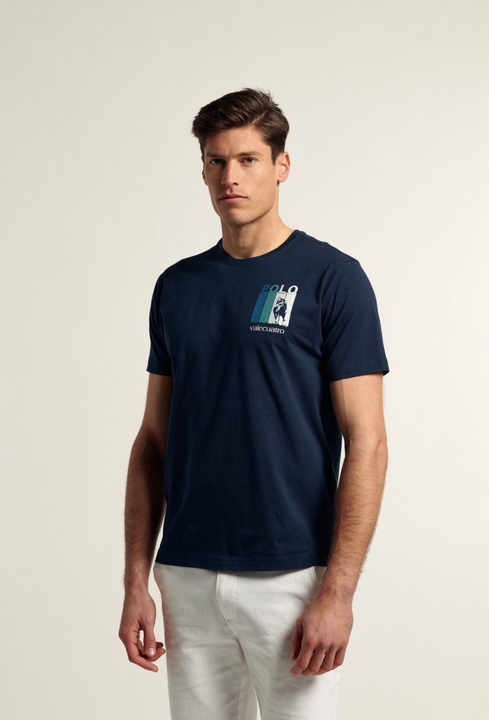 Valecuatro - Camiseta Polo azul marino