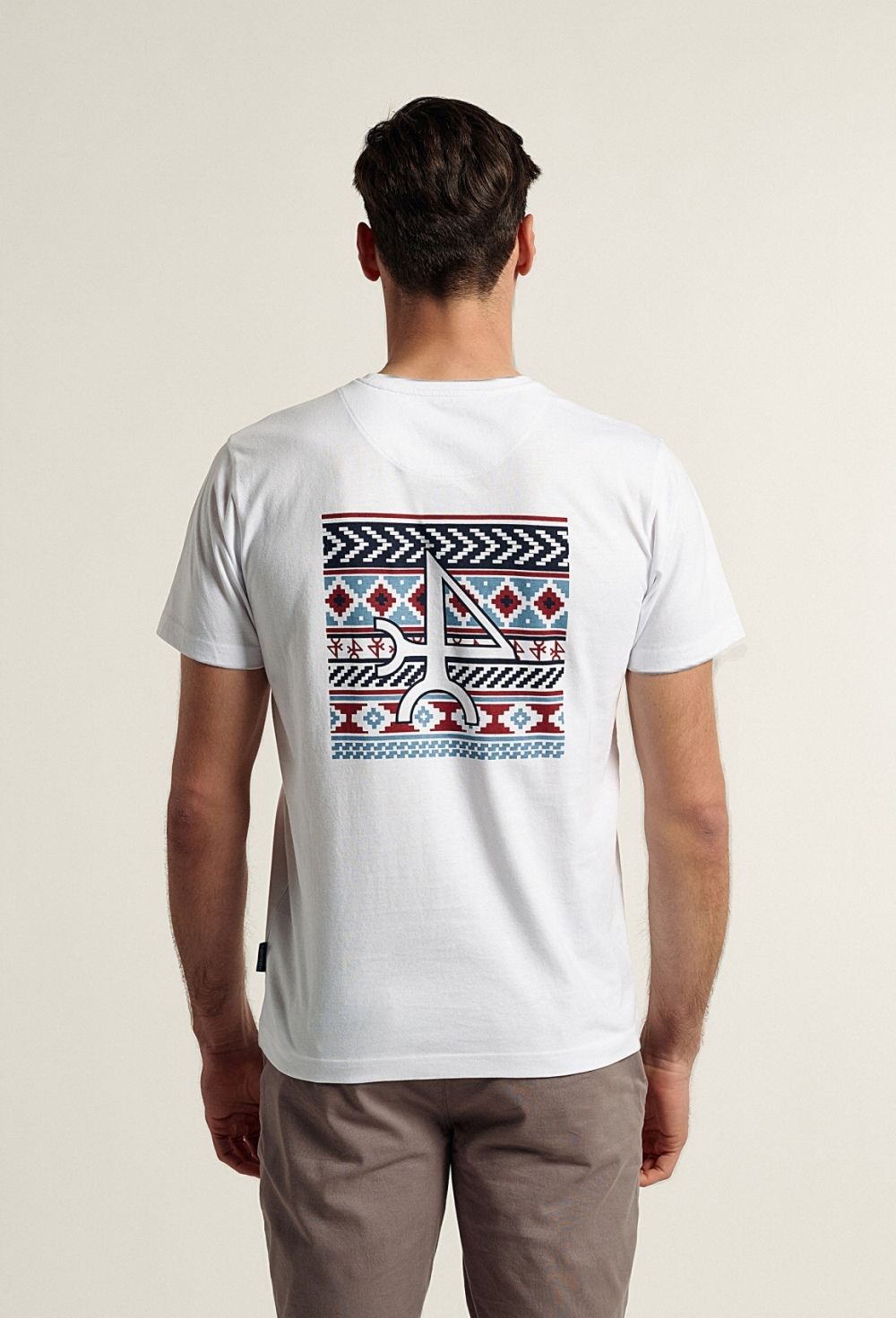 Valecuatro - Camiseta étnica blanca