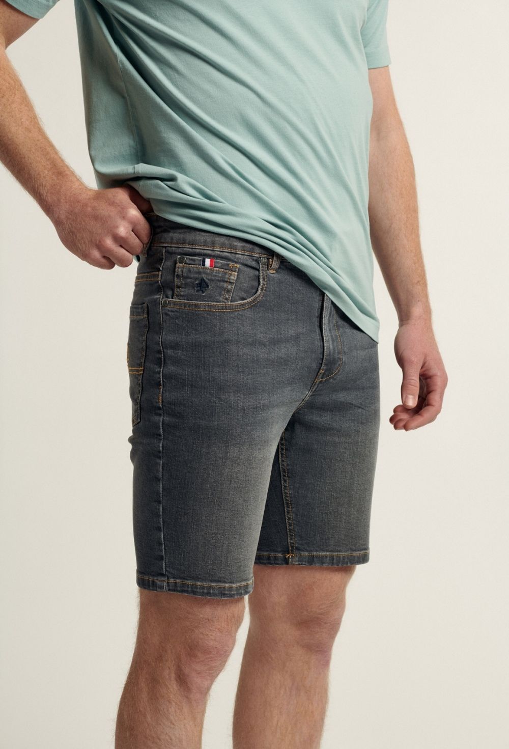 shorts - BERMUDA H JEANS P24H-5807-GMJ