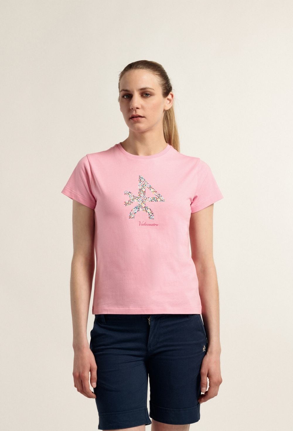 Camiseta logo color rosa - 20.93