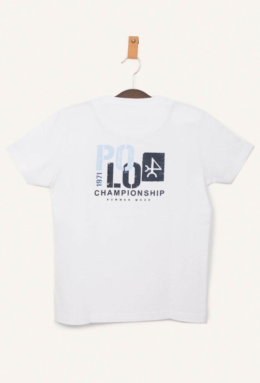 Camiseta niño Polo Championship blanca - 22.9