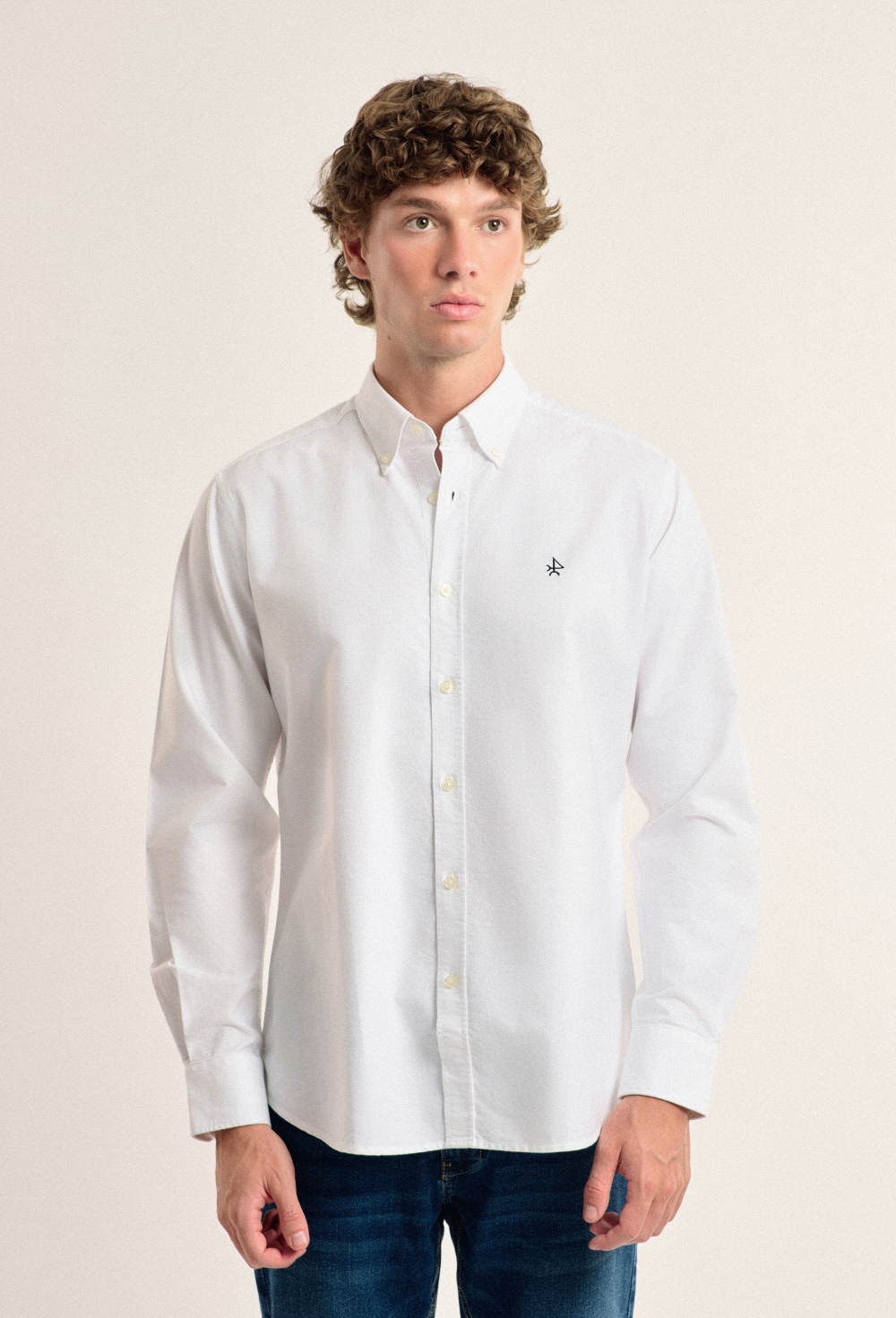 camisas - Camisa blanca oxford Valecuatro clásica I24H-5959-BL