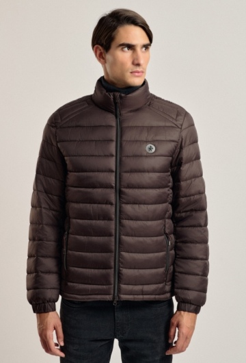 Chaqueta acolchada clásica Valecuatro marrón