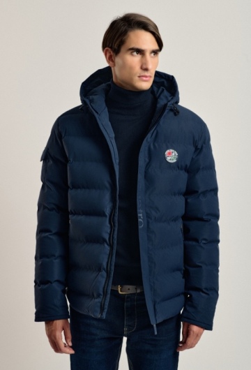 Chaqueta acolchada Emboss color azul marino