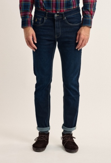 Jeans regular fit azul oscuro