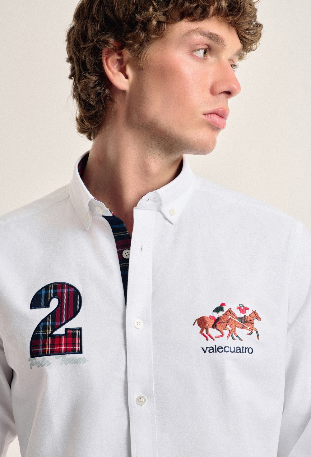 Camisa hombre Valecuatro blanca modelo caballos - Valecuatro - camisas