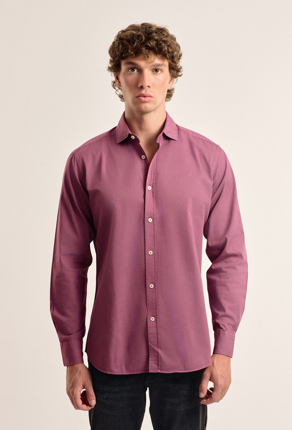 chemises - CAMISA H CLÁSICA GARMENT DYE I24H-5965-BU