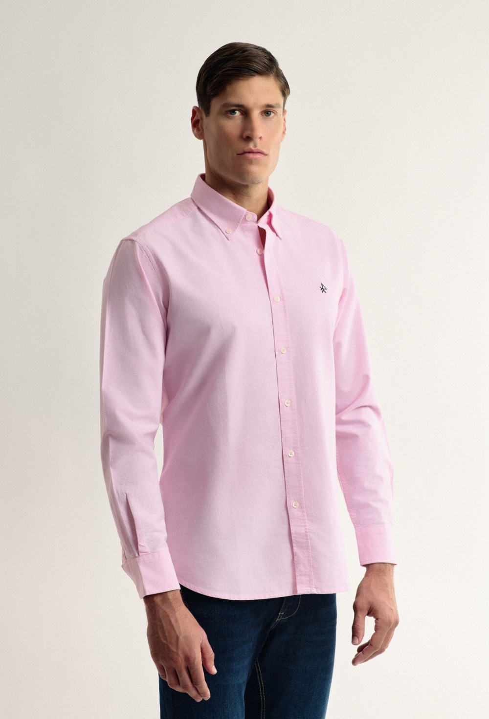 Valecuatro - Camisa rosa oxford Valecuatro clásica