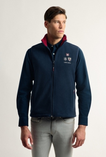 CHALECO H POLAR ESCUDOS