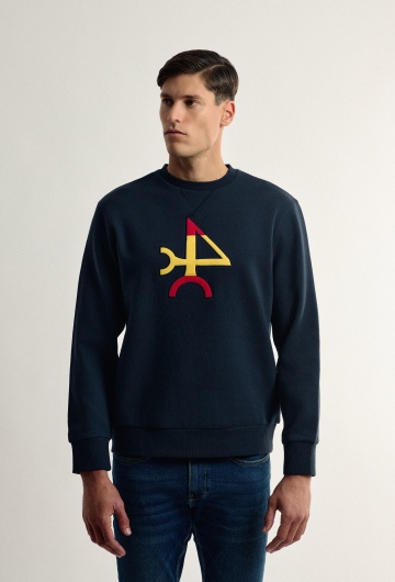Sudadera logo Valecuatro España azul marino