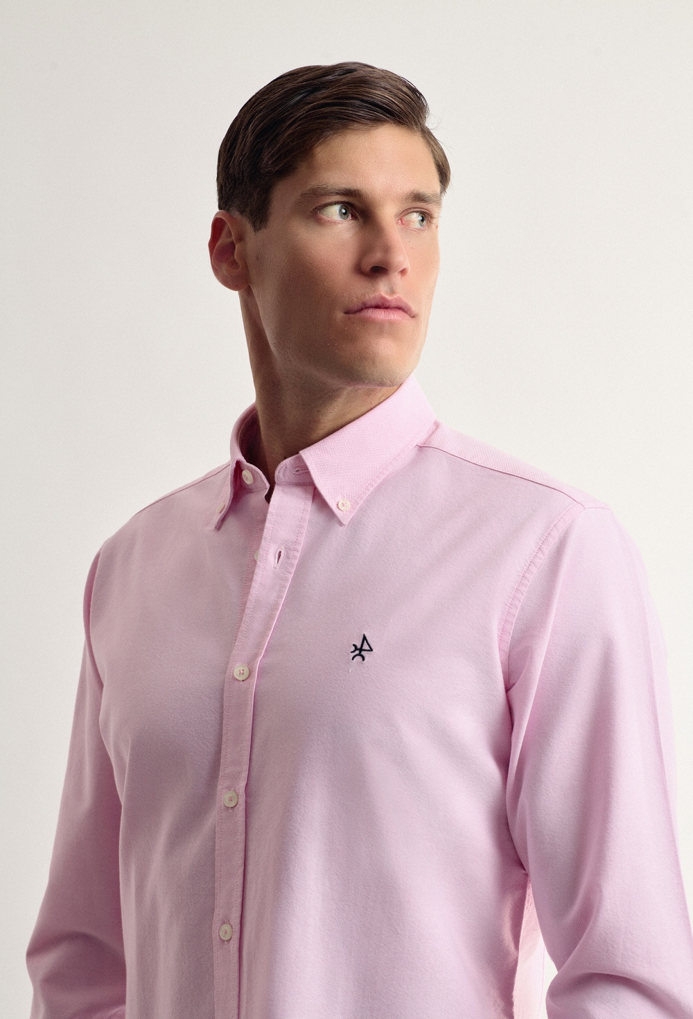 Camisa rosa oxford Valecuatro clásica - Valecuatro