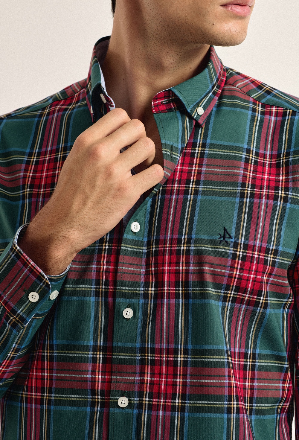 CAMISA H CLÁSICA TARTAN - 37.74