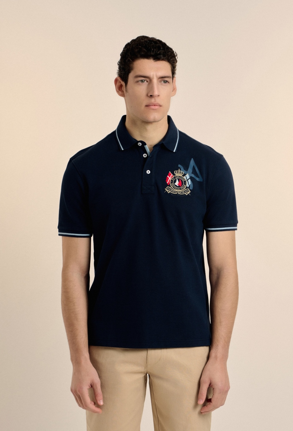 polos - Polo Nautical Team azul marino P25H-6169-AZM
