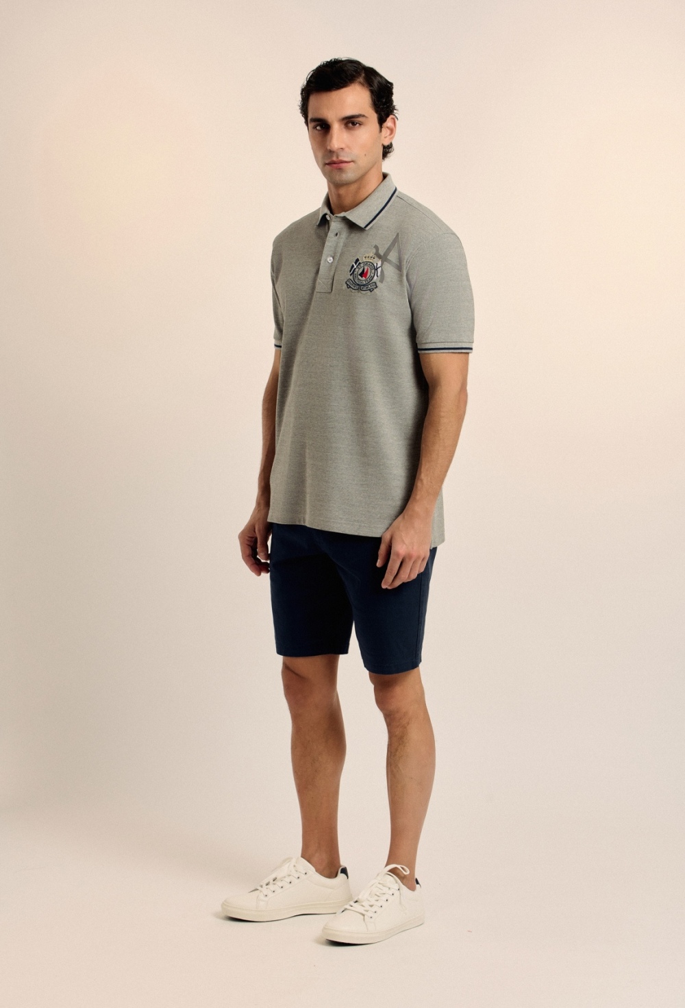Polo Nautical Team gris - Valecuatro - polos