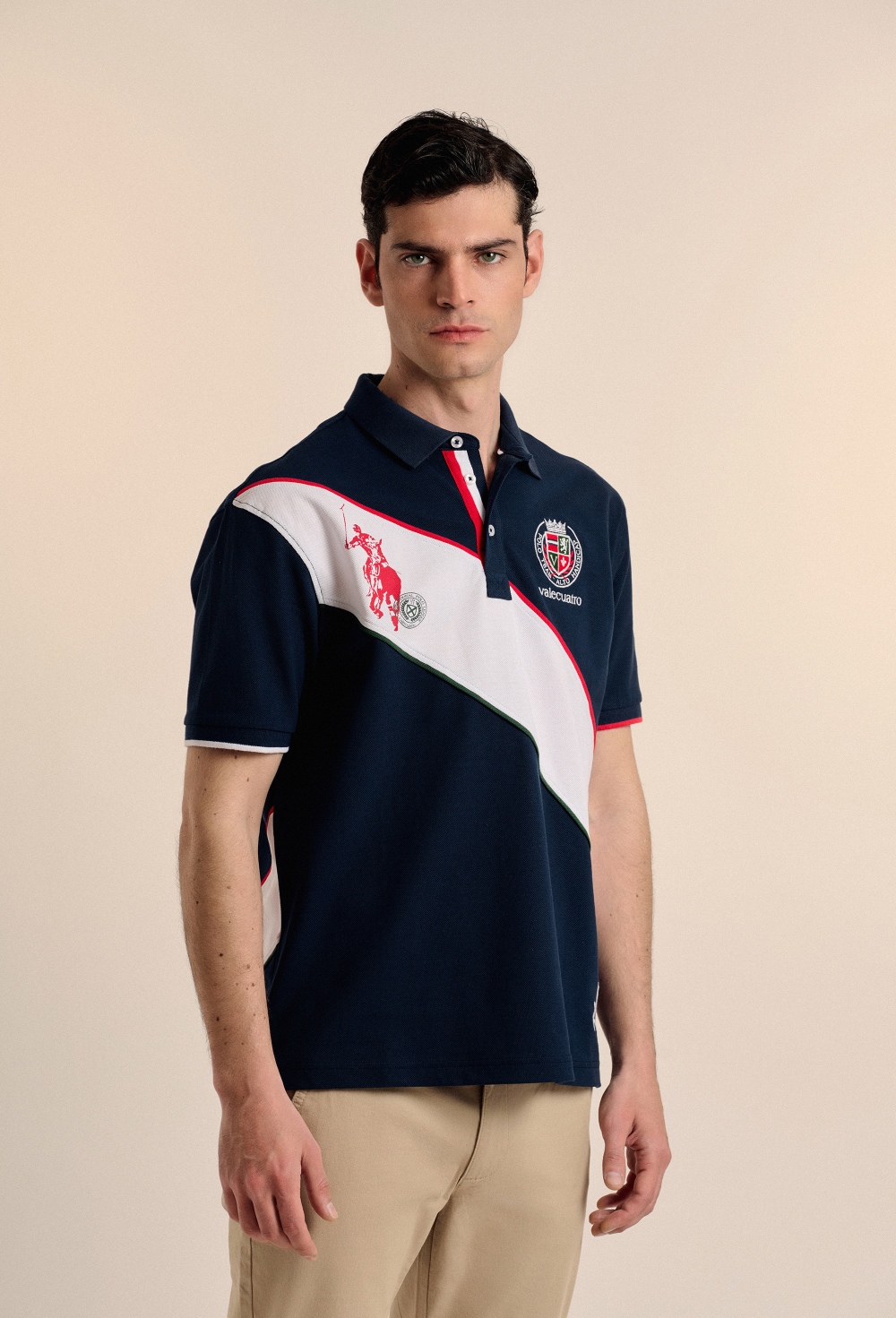 polos - Polo banda Player azul marino P25H-6216-AZM