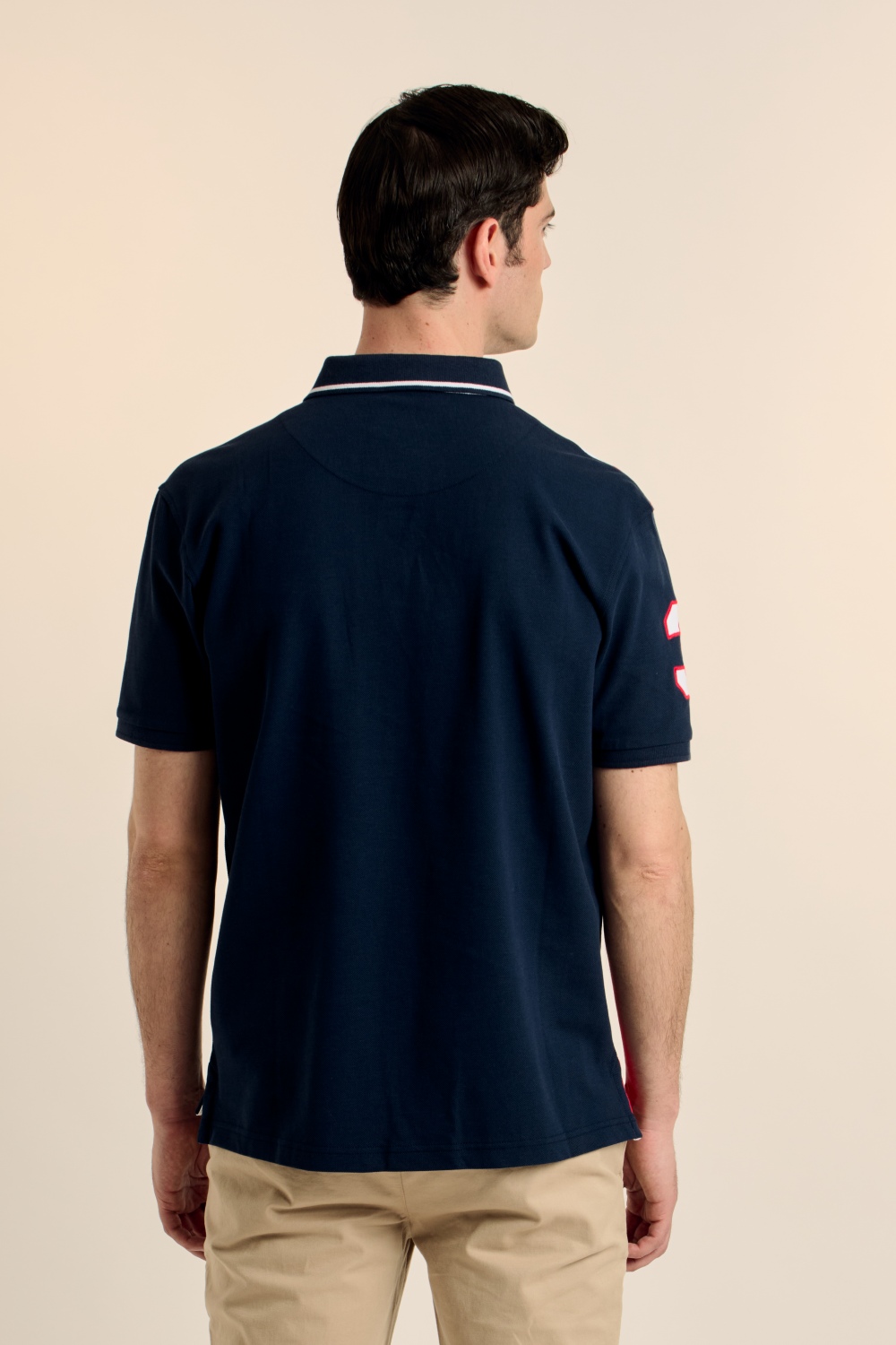 polos - Polo tricolor escudo azul marino