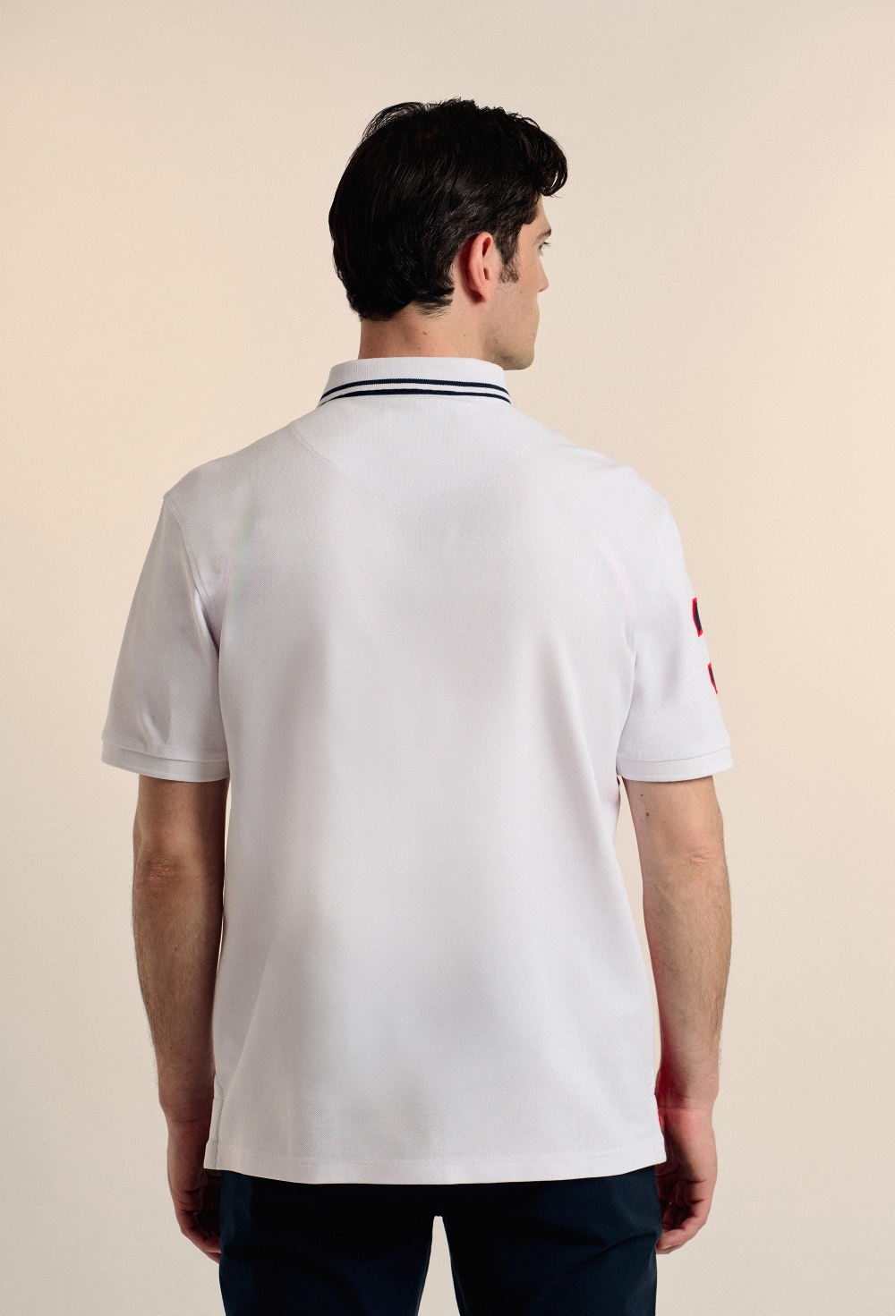 polos - Polo tricolor escudo blanco