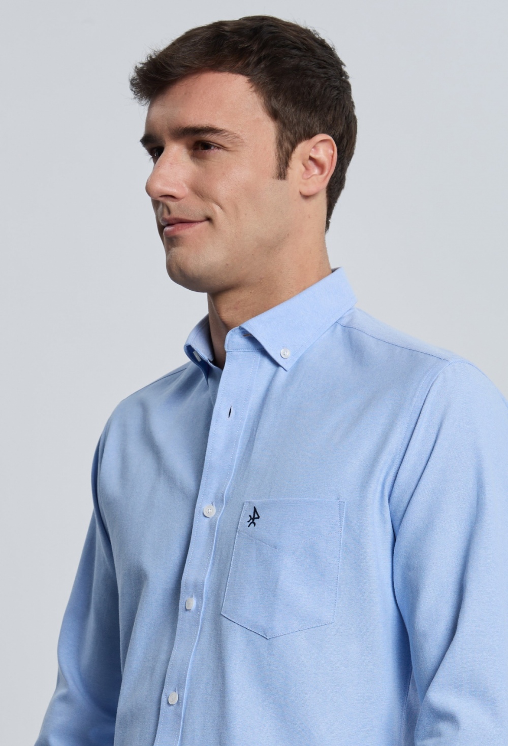 Camisa bolsillo celeste - Valecuatro
