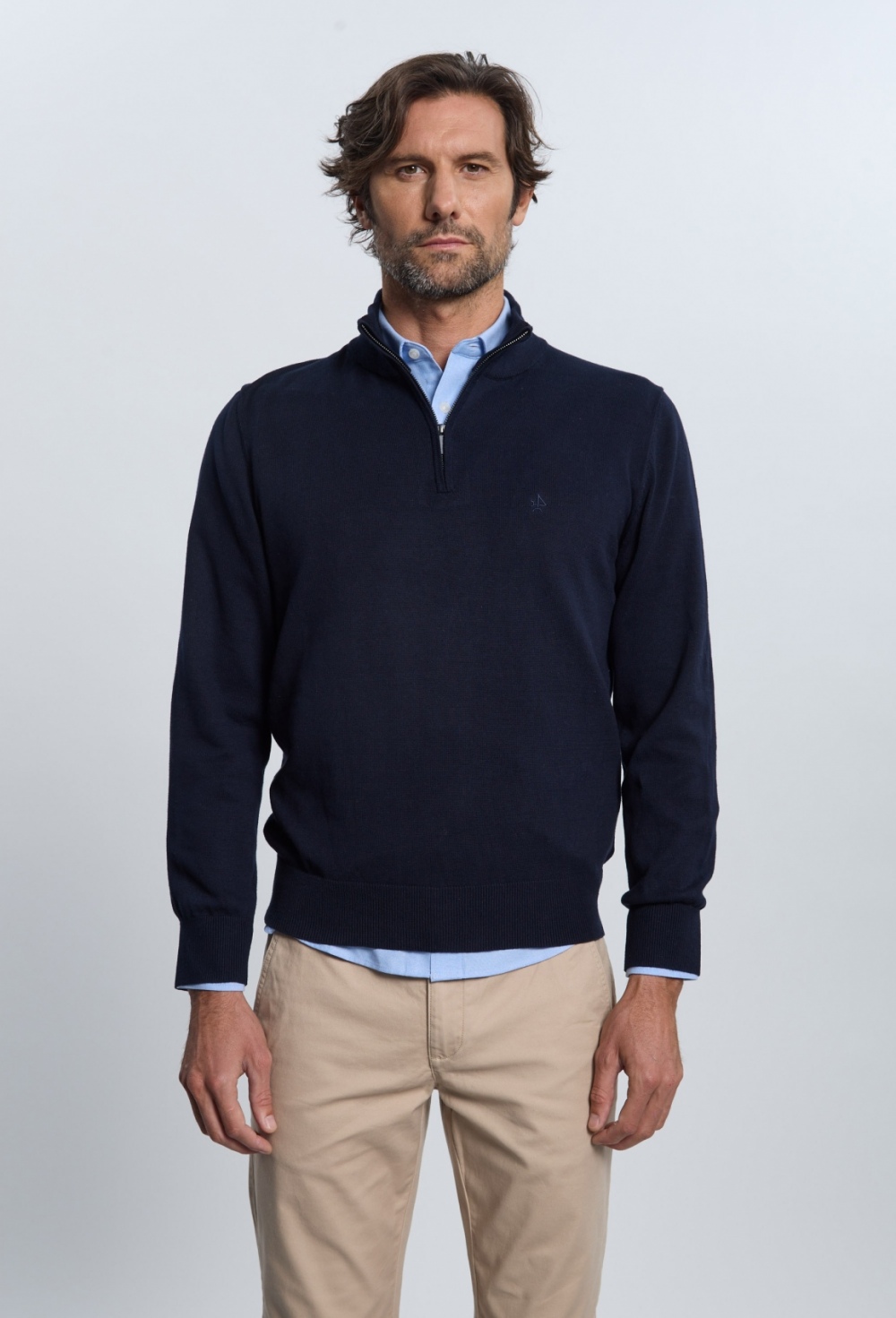 pulls - JERSEY H MEDIA CREMALLERA I25H-6411-AZM