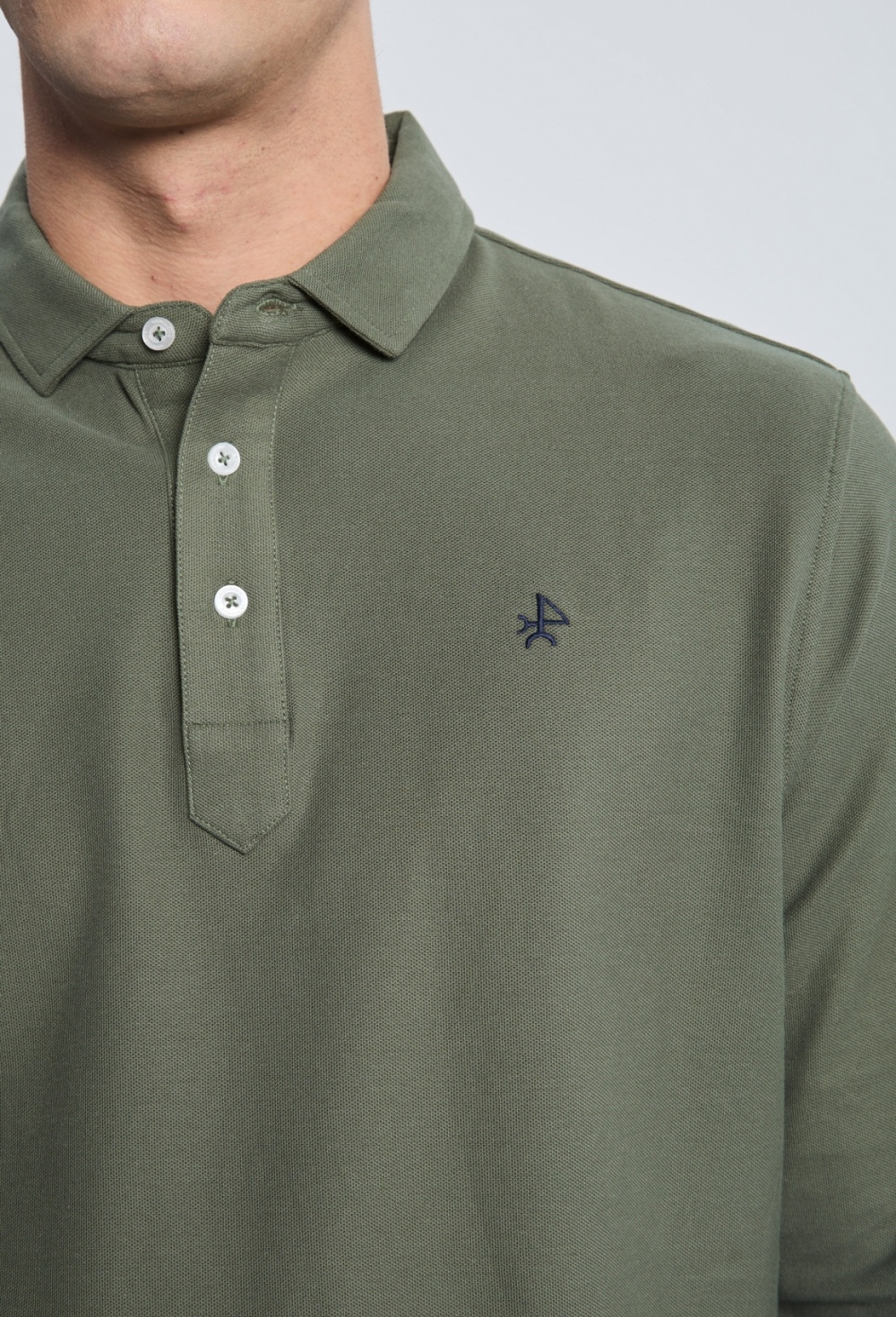 Polo clásico manga largo kaki - 59.95