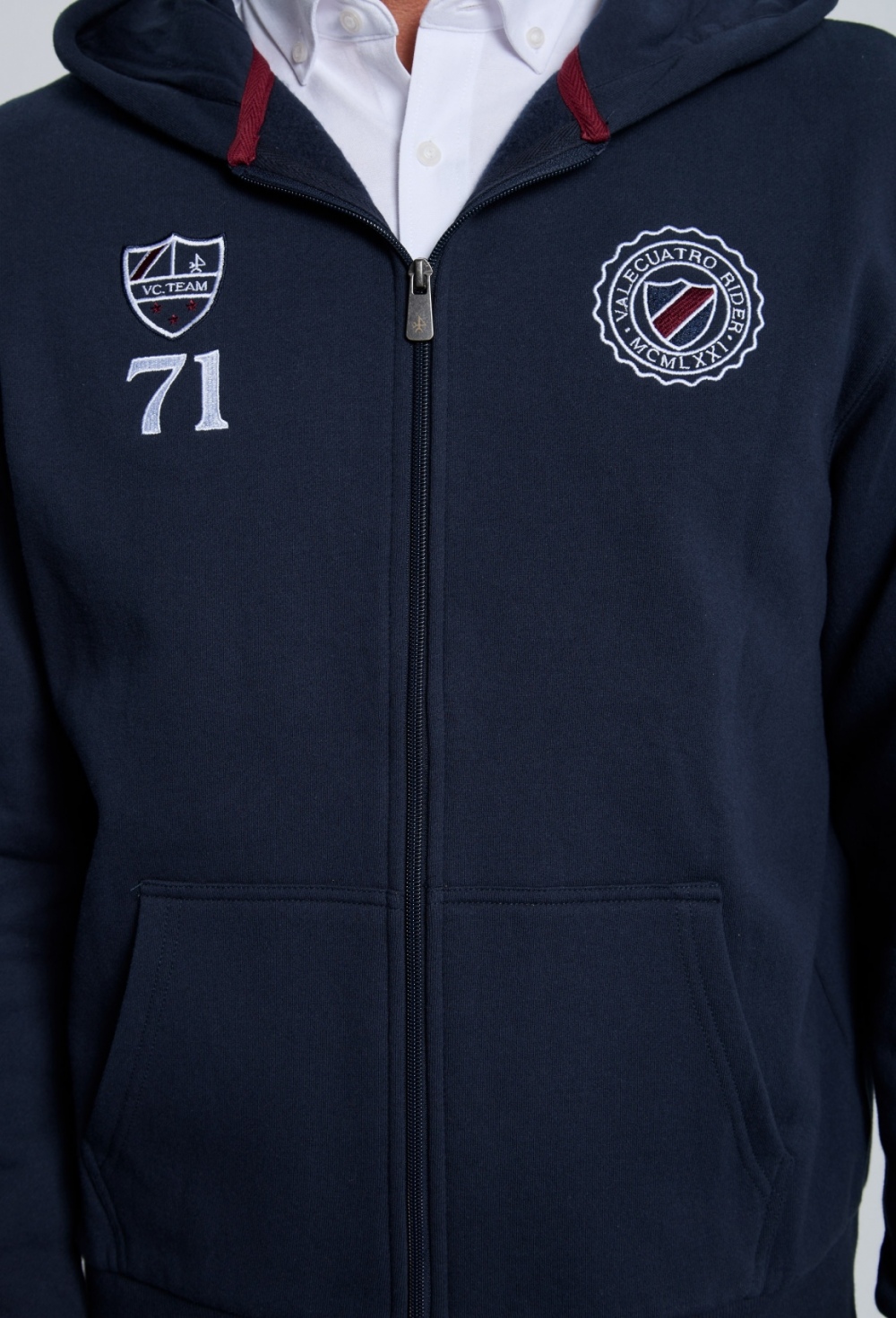 SUDADERA H CREMALLERA