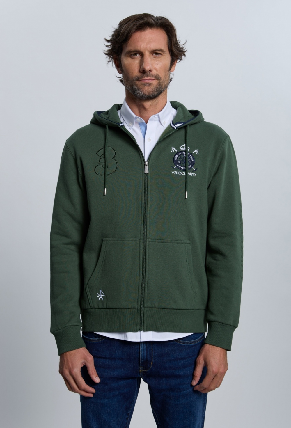 sweatshirt - SUDADERA H ESCUDO I25H-6404-VDI