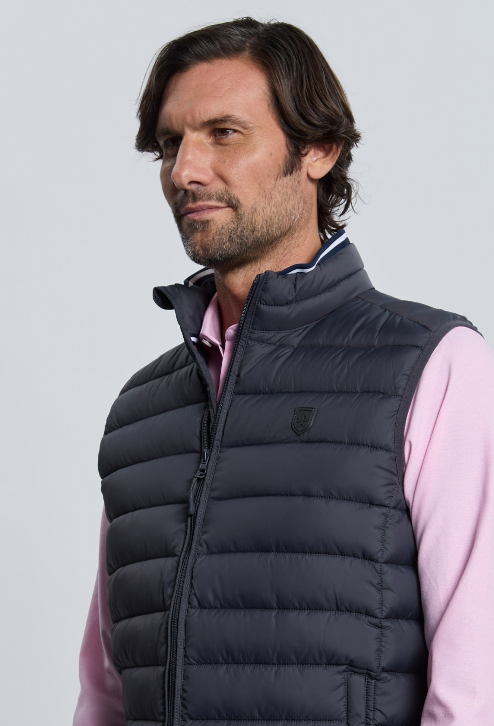 Chaleco acolchado clásico gris - 55.96