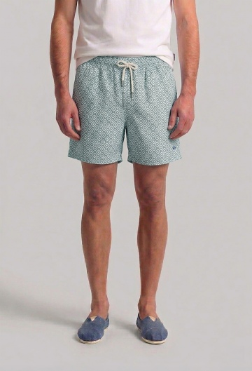 Bañador estampado verde claro