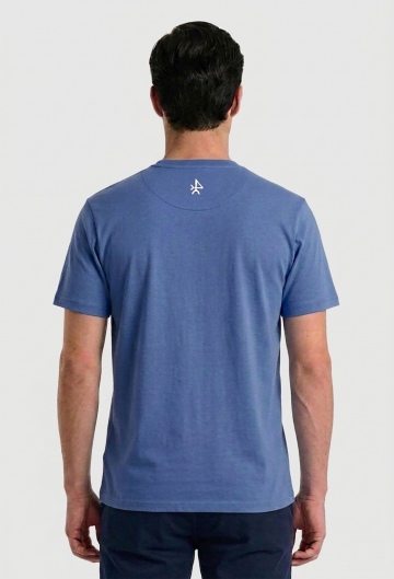 Camiseta modelo Valecuatro azul índigo