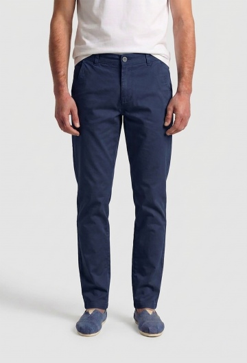 Pantalón chino clásico azul marino