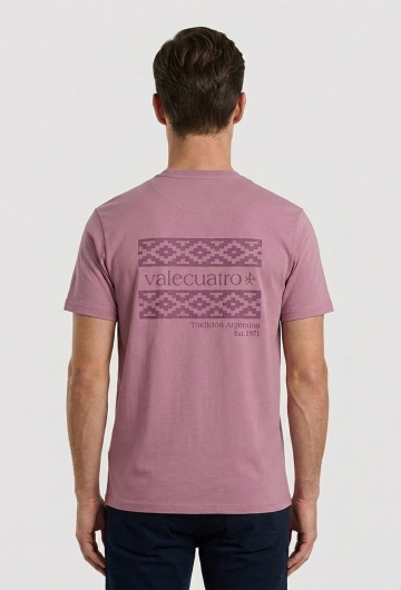 Camiseta étnica granate