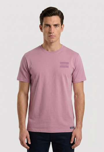 Camiseta étnica granate