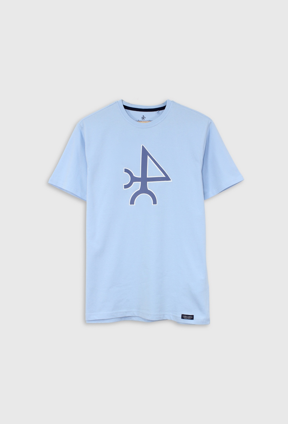 Camiseta logo color celeste - Valecuatro