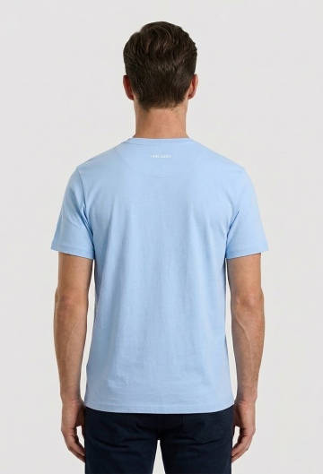 Camiseta logo color celeste