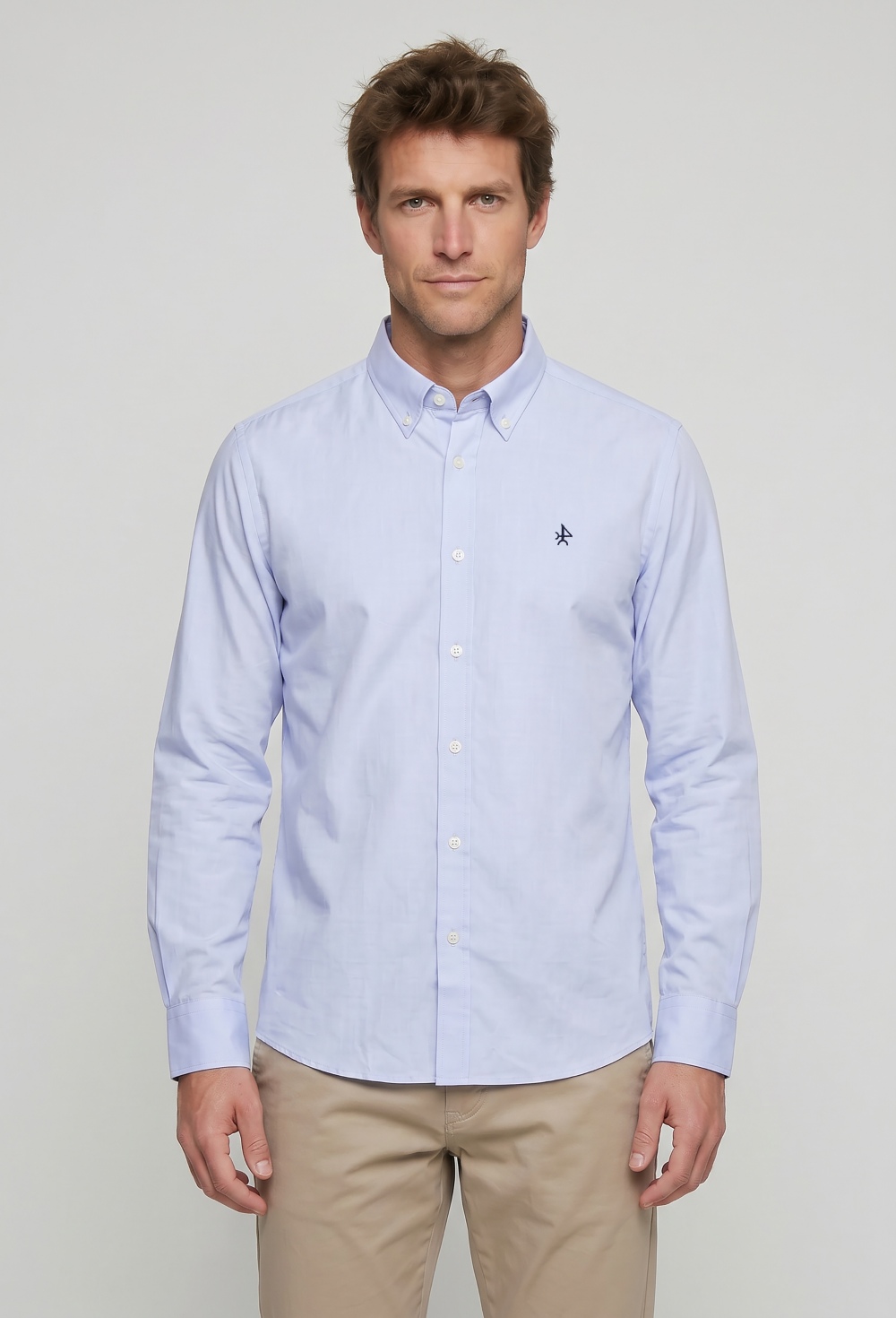 camisas - Camisas clásica color celeste P26H-6515-CEL