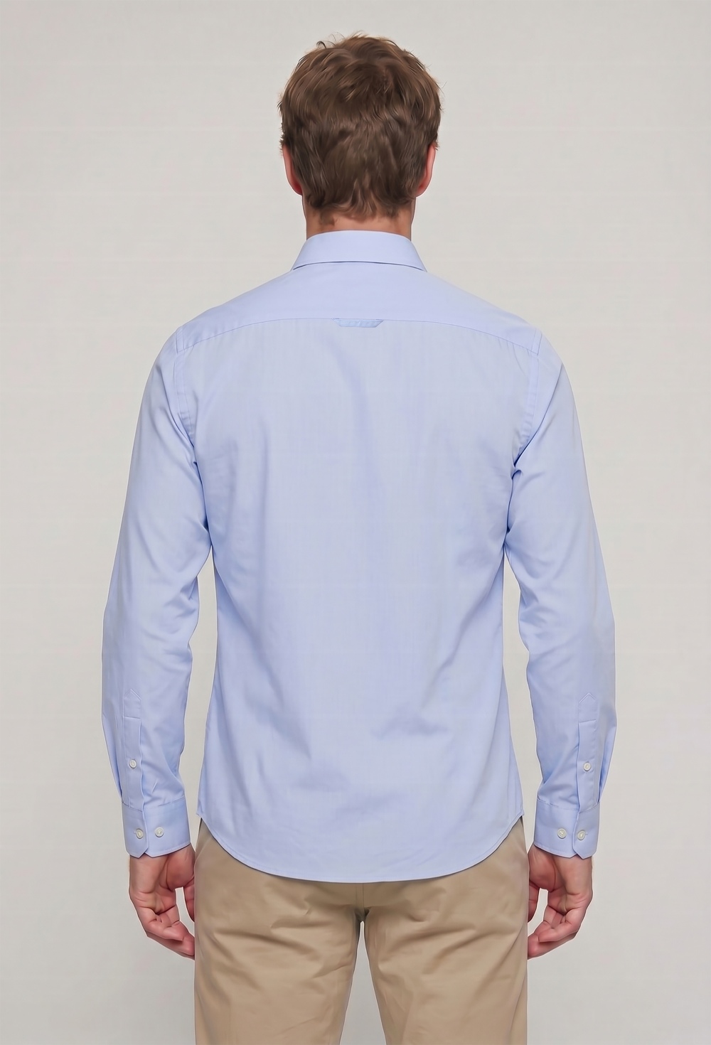 Camisas clásica color celeste - Valecuatro